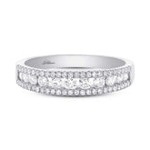 0.65ct 14k White Gold Diamond Lady's Band Size 6